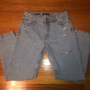 High waisted mom jeans